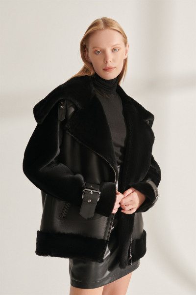 Alexandra, Lammfelljacke Damen
