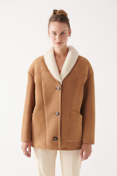 Caroline, Lammfelljacke Damen